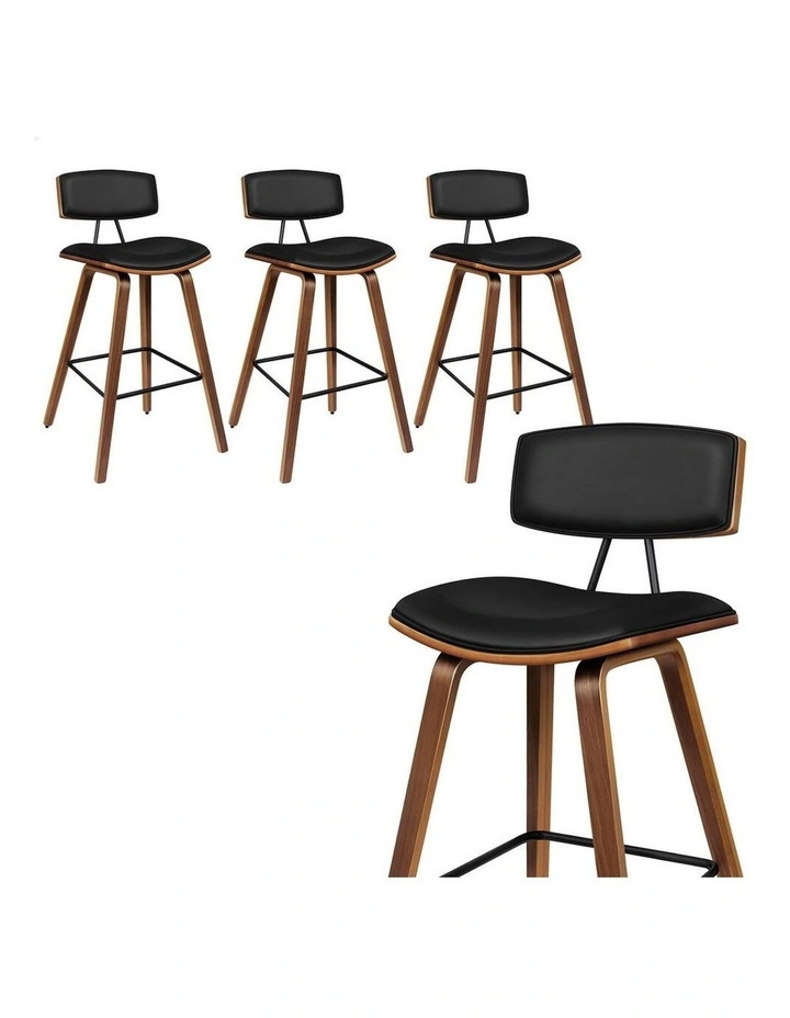 Bar Stools Chic Design Black Mabel x4 image 1
