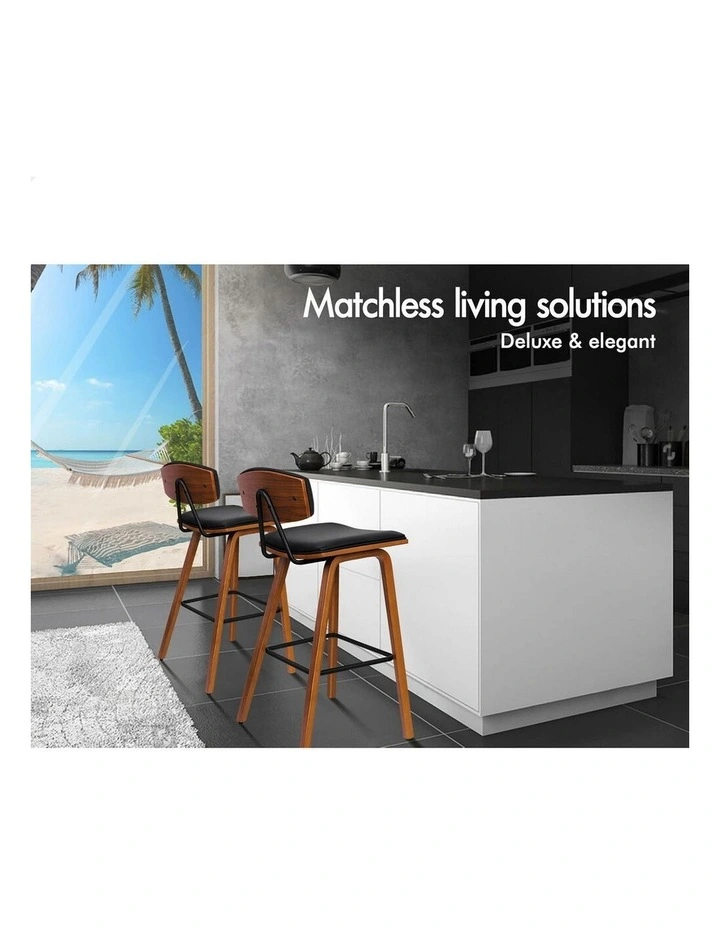 Bar Stools Chic Design Black Mabel x4 image 2