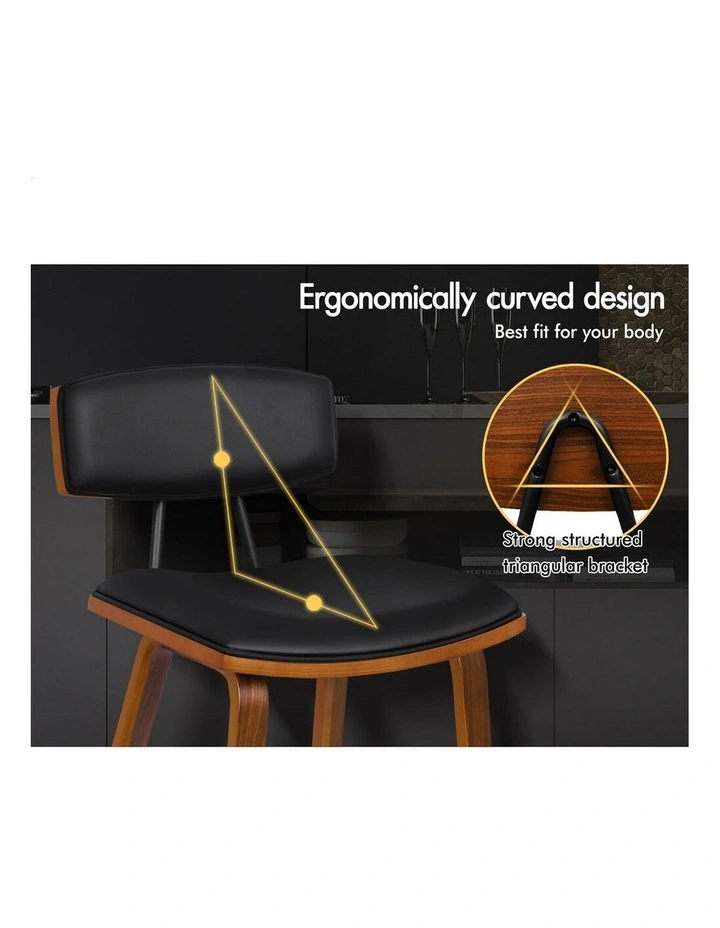 Bar Stools Chic Design Black Mabel x4 image 4
