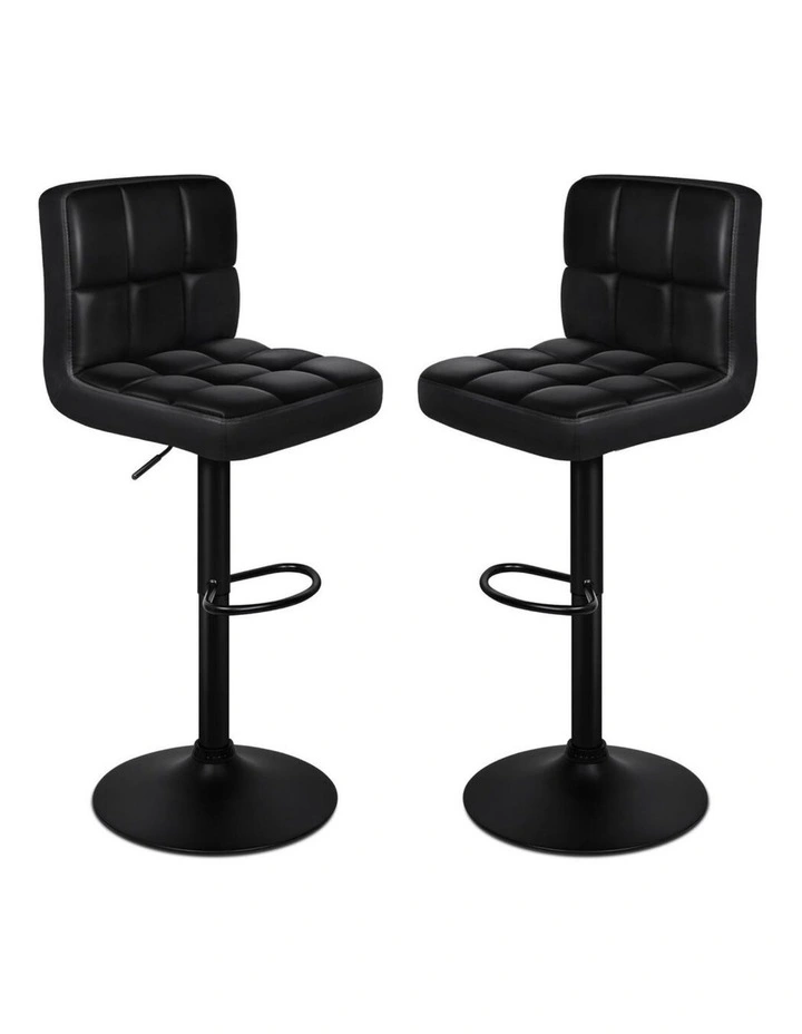 Bar Stools L Shape All Black Ralph x2 image 1