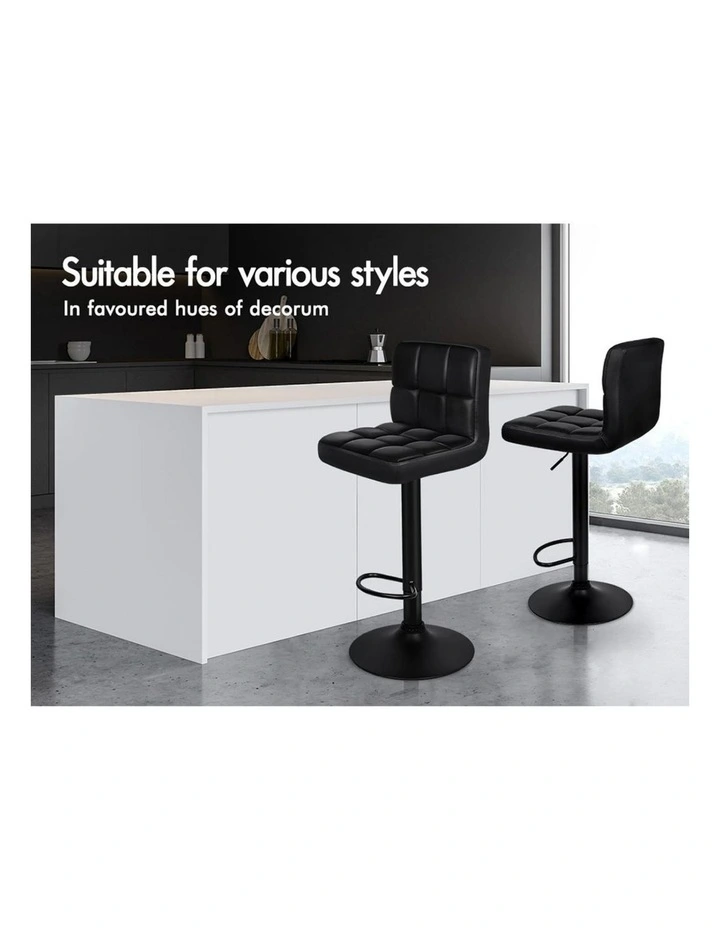 Bar Stools L Shape All Black Ralph x2 image 3