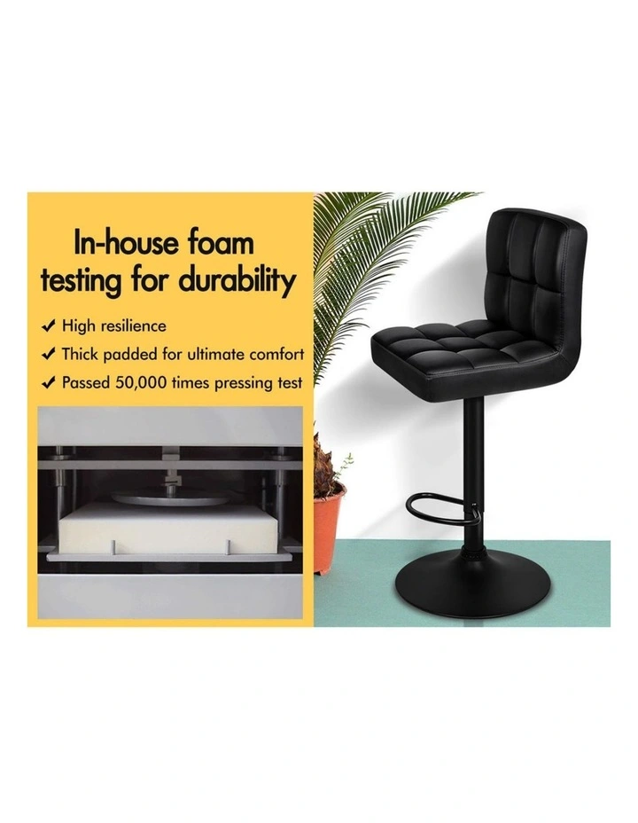 Bar Stools L Shape All Black Ralph x2 image 5