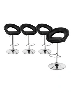 Bar Stools Kitchen Swivel Bar Stools Black Ovadia x4