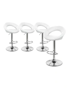 Bar Stools Kitchen Swivel Bar Stools White Ovadia x4