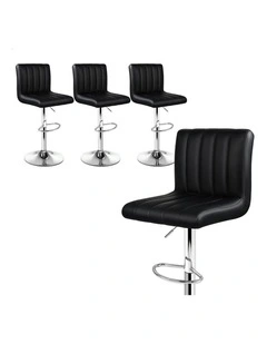 Bar Stools Stripe Pattern Stools Black Macias x4