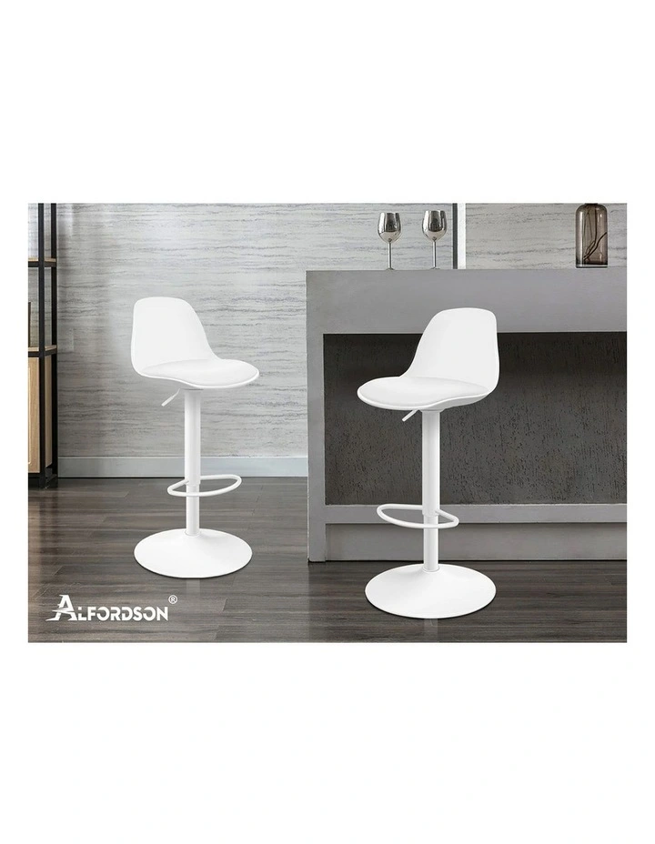 Bar Stools White X4 image 7