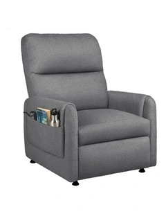 Recliner Chair Electric Auto Recline Armchair Lounge Sofa Fabric Grey