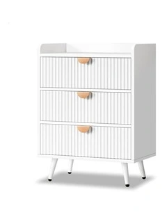 3 Chest of Drawers Modern Storage Cabinet Dresser Tallboy White