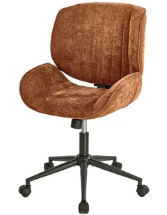 Oikiture Armless Office Chair Mid Back Swivel Gaming Desk Chair with Wheels Orange