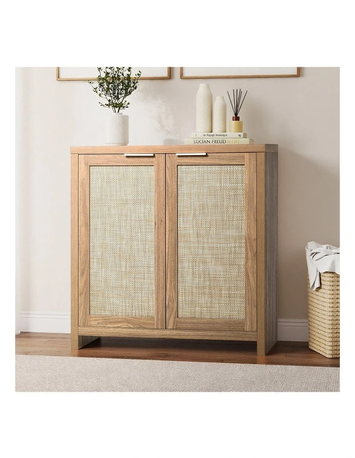 Oikiture Rattan Buffet Sideboard Storage Cabinet image 4