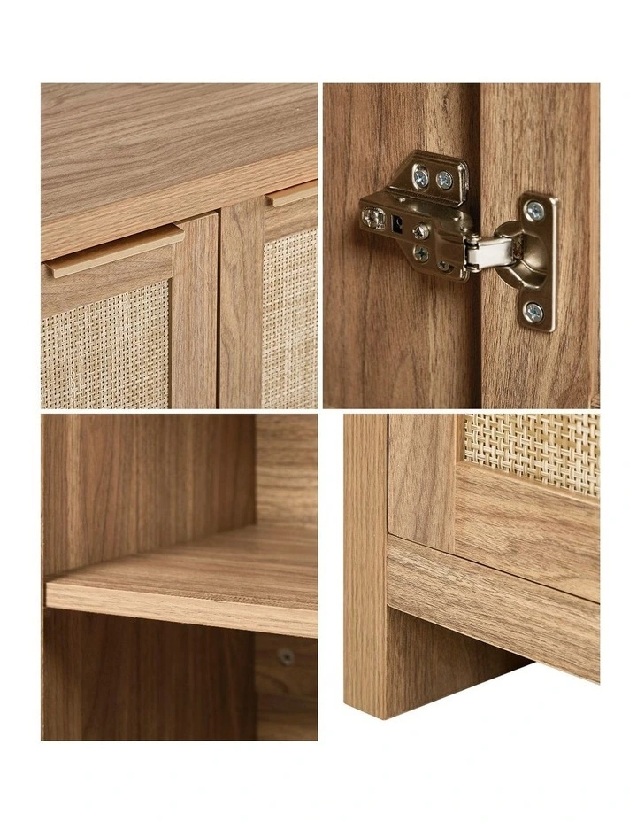 Oikiture Rattan Buffet Sideboard Storage Cabinet image 6