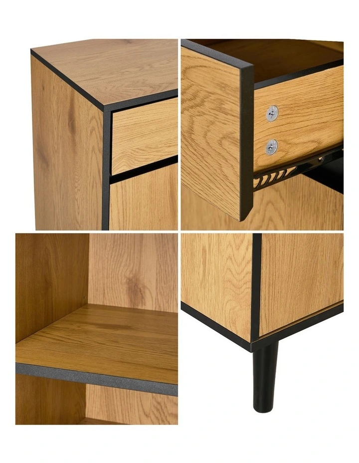 Oikiture Buffet Sideboard Storage Cabinet Cupboard 3 Drawers image 6