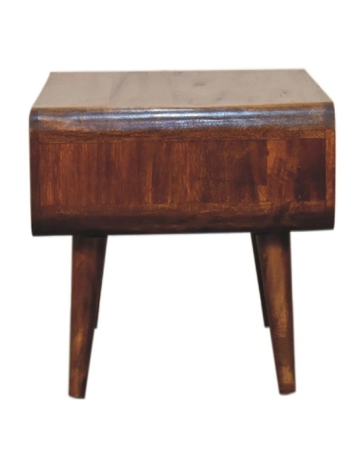Solid Wood Open Chestnut Media Unit, 1 Open Slot, Brown image 6