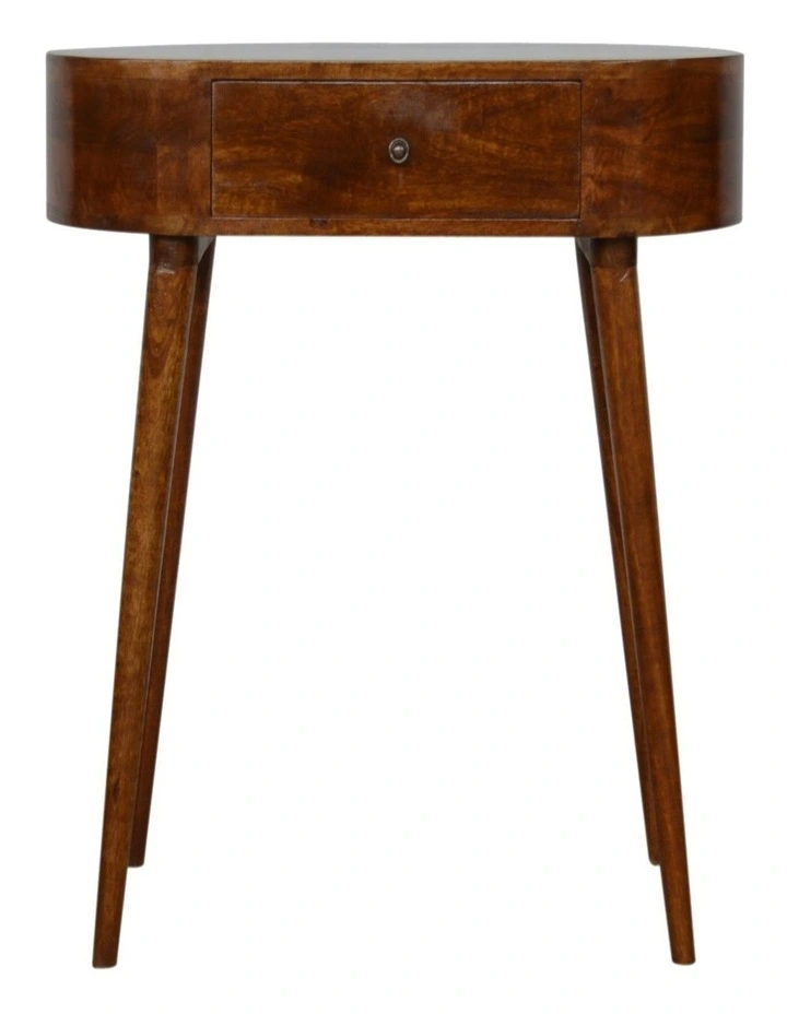 Solid Wood Albion Chestnut Console, 1 Drawer, Brown image 1