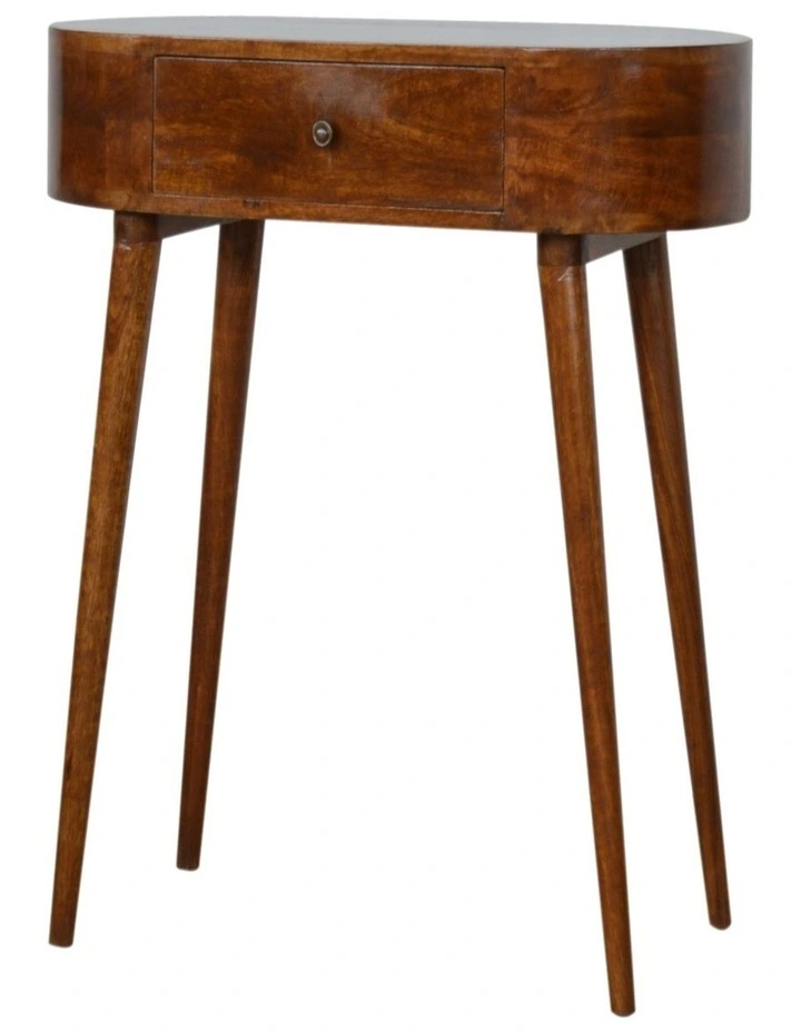 Solid Wood Albion Chestnut Console, 1 Drawer, Brown image 3