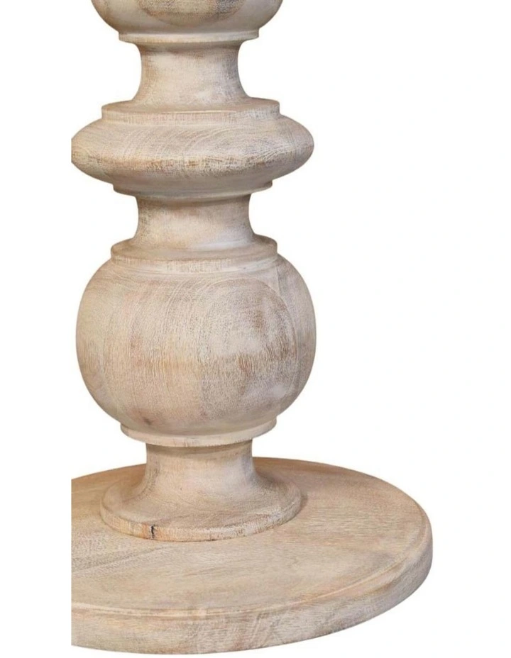 Solid Wood The Bellis Marble Accent Table, Beige image 6