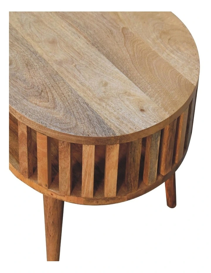 Solid Wood Ariella Coffee Table, 1 Open Slot, Brown image 5