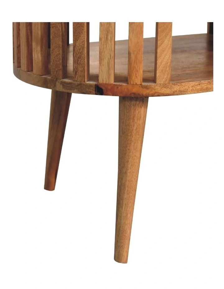 Solid Wood Ariella Coffee Table, 1 Open Slot, Brown image 6