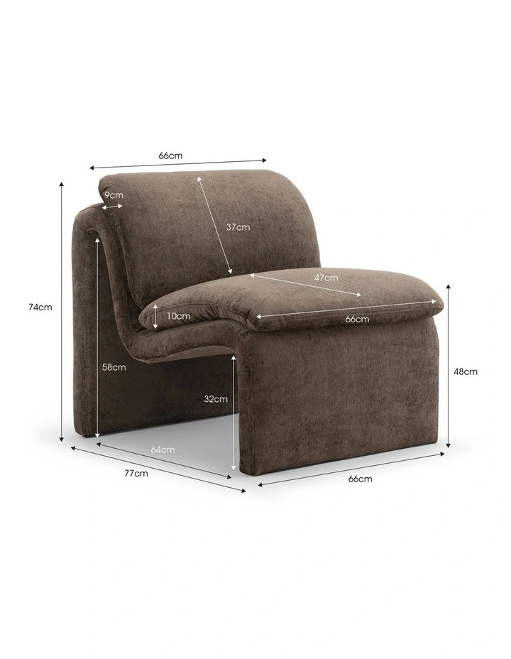 Curvee Occasional Chair in Chocolate image 7