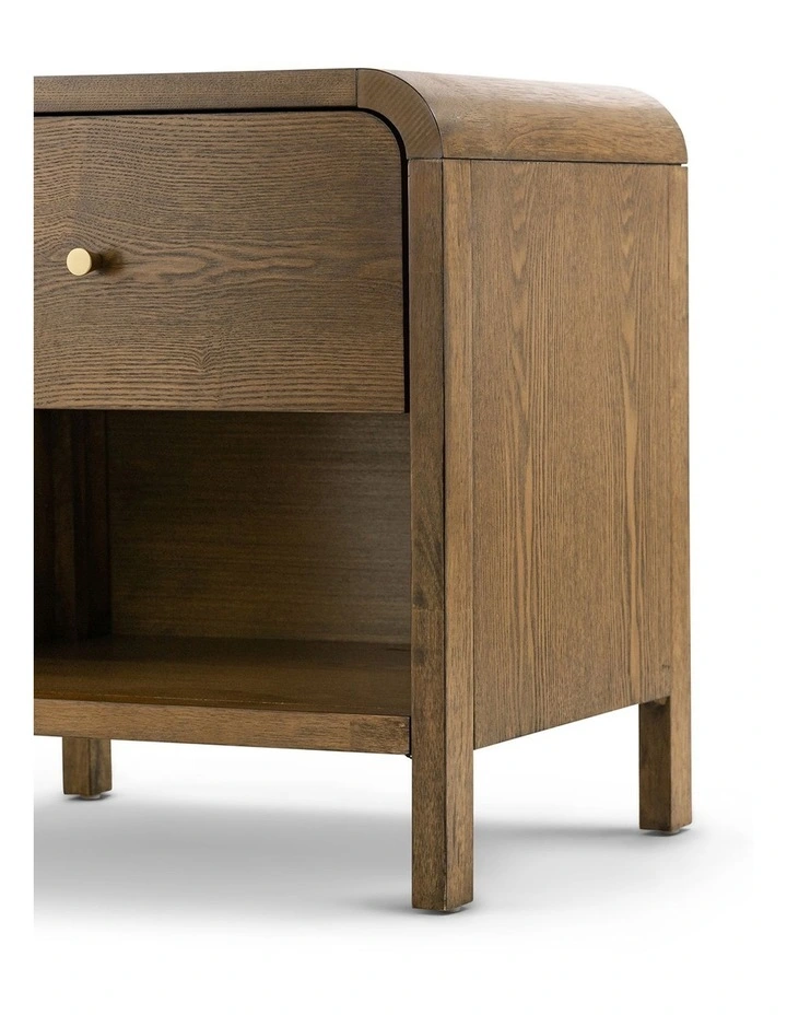 Riley 1 Drawer Bedside Table in Walnut Ash image 5