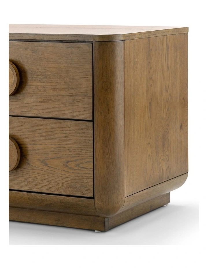 Taron 2 Drawer Bedside Table in Walnut Ash image 5