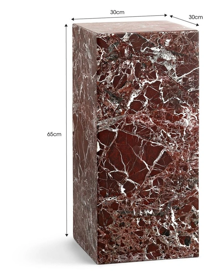 Cubie Plinth Medium in Rosa Levanto image 7