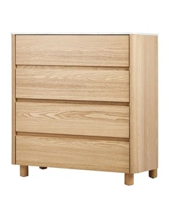 Oikiture 4 Chest of Drawers Dresser Tallboy Storage Cabinet Faux Marble Top