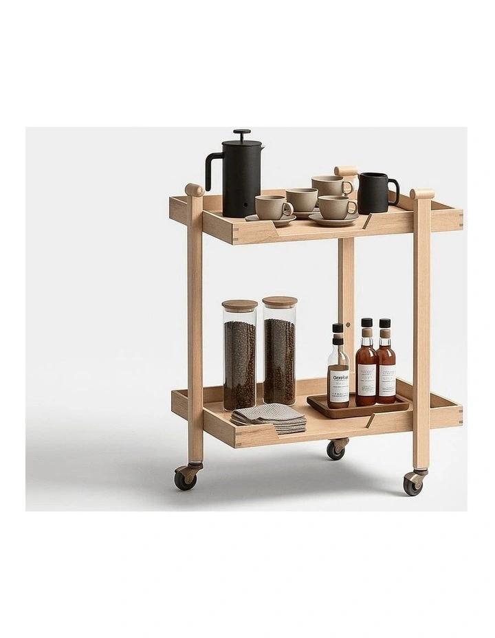 Oscar Natural Oak Trolley image 3