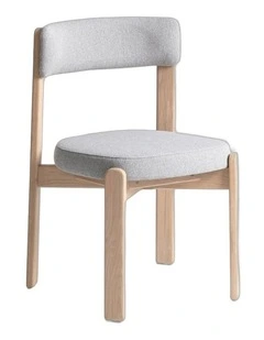 Oscar Upholstered Natural Oak Dining Chair Set