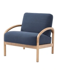 Luna Upholstered Armchair Navy