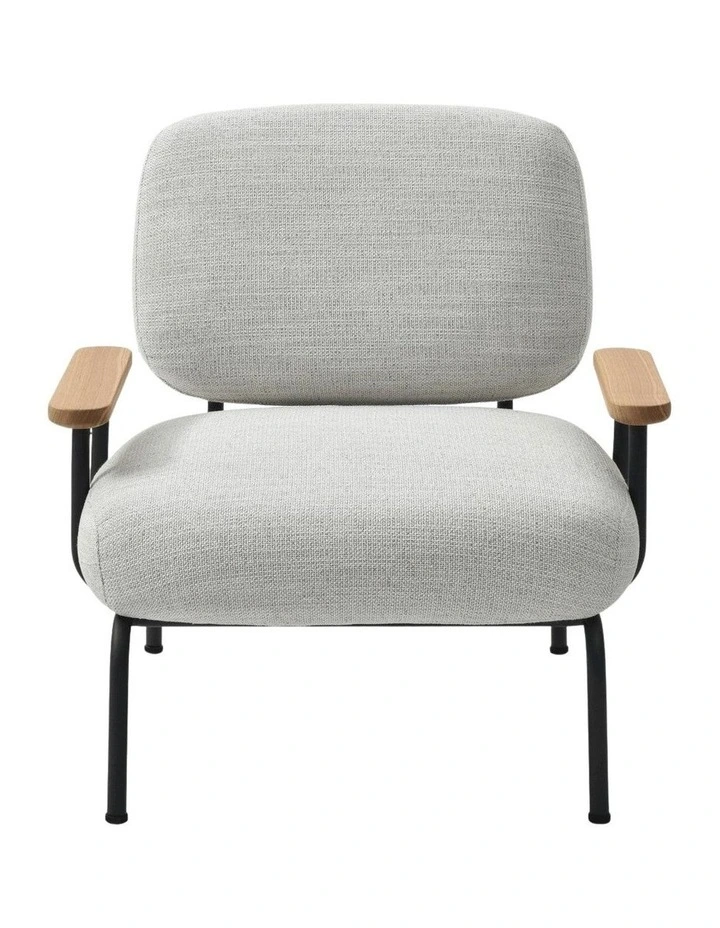 Mattia Upholstered Armchair Natural Pepper image 2