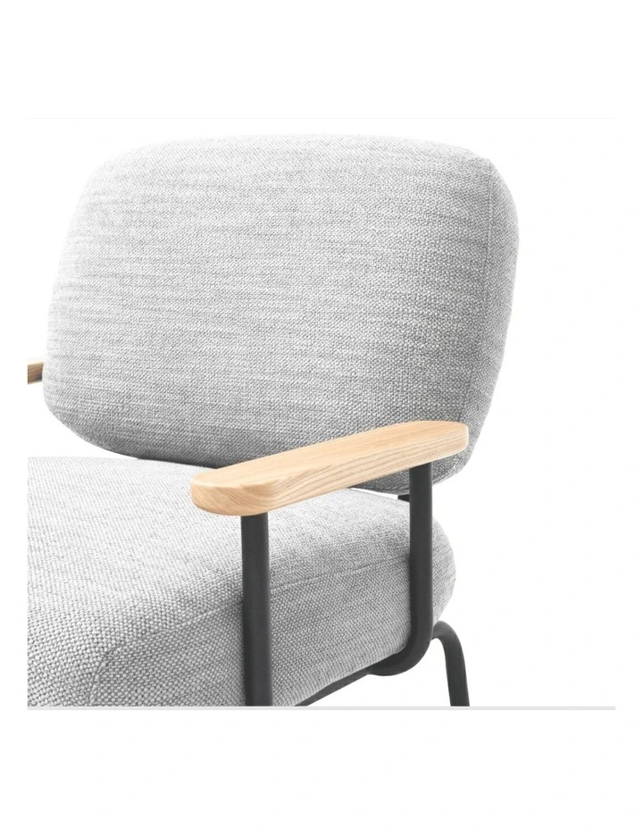 Mattia Upholstered Armchair Natural Pepper image 7