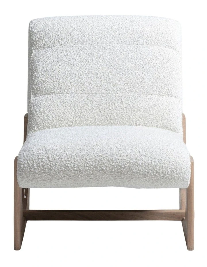 Oscar Lounge Chair Boucle Natural & Oak image 2