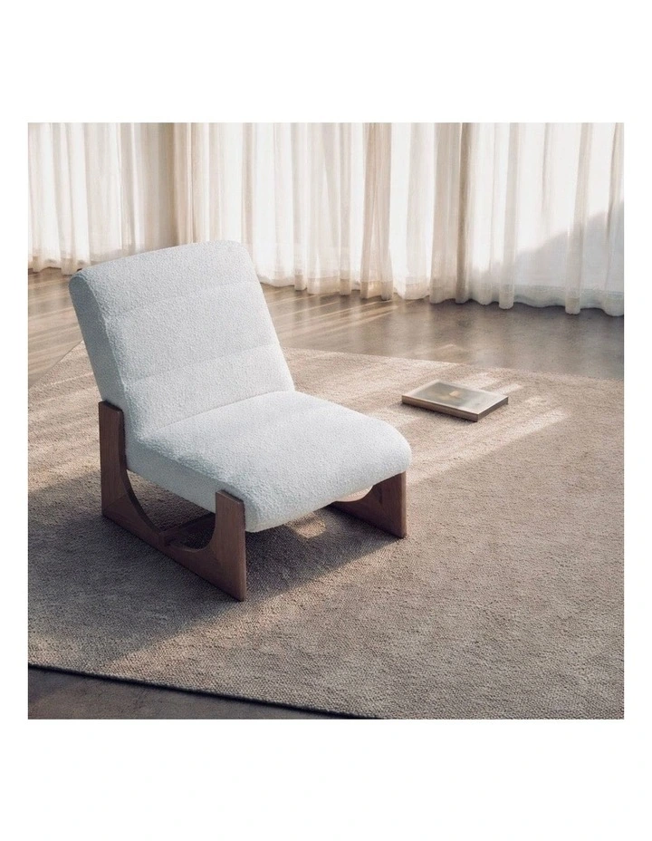 Oscar Lounge Chair Boucle Natural & Oak image 6