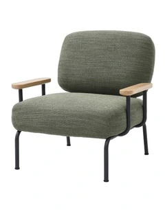 Mattia Upholstered Armchair Olive