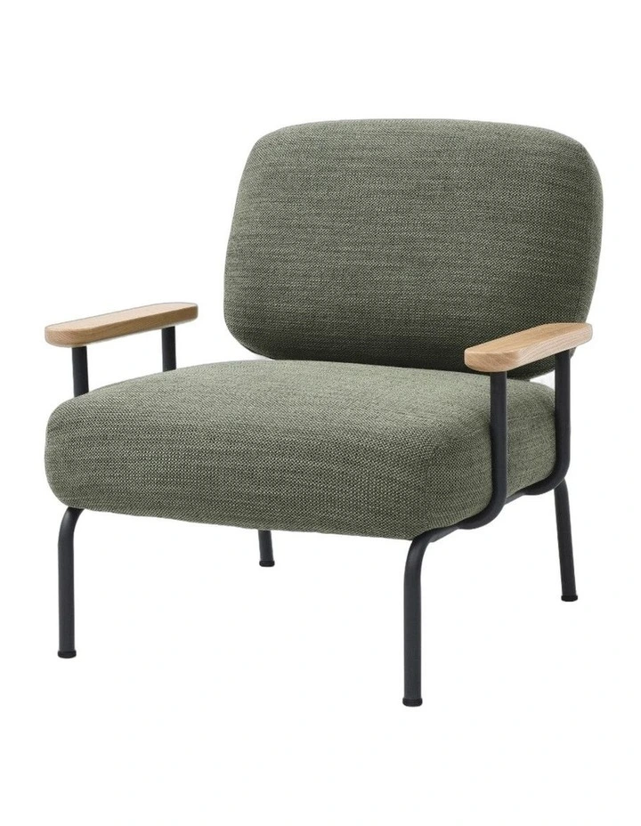 Mattia Upholstered Armchair Olive image 1