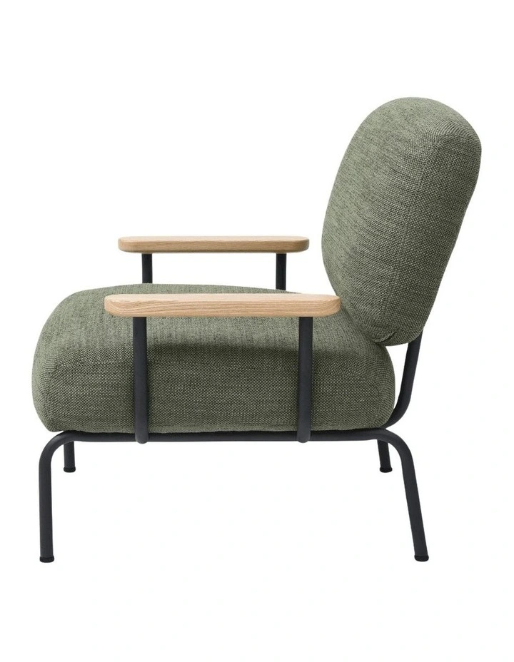 Mattia Upholstered Armchair Olive image 2