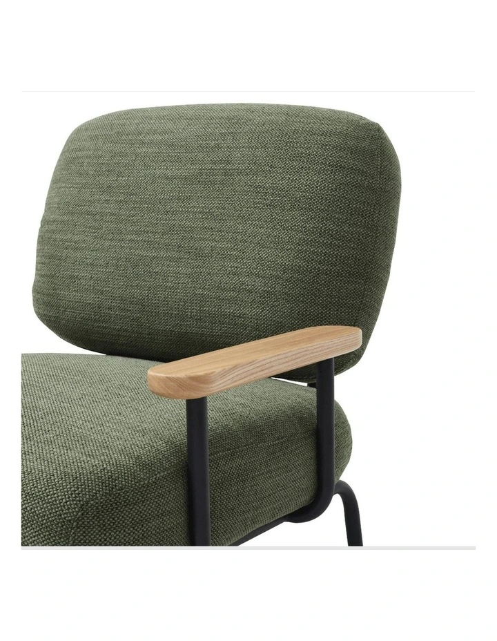 Mattia Upholstered Armchair Olive image 7