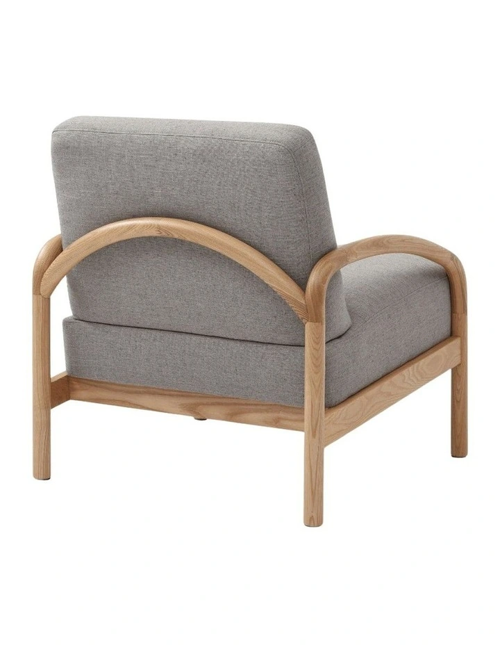 Luna Upholstered Armchair Oatmeal Stone image 3