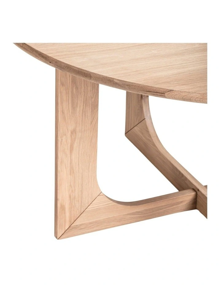 Oscar Round Oak 1.3M Dining Table image 6