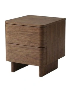 Kiama 2 Drawer Bedside Walnut