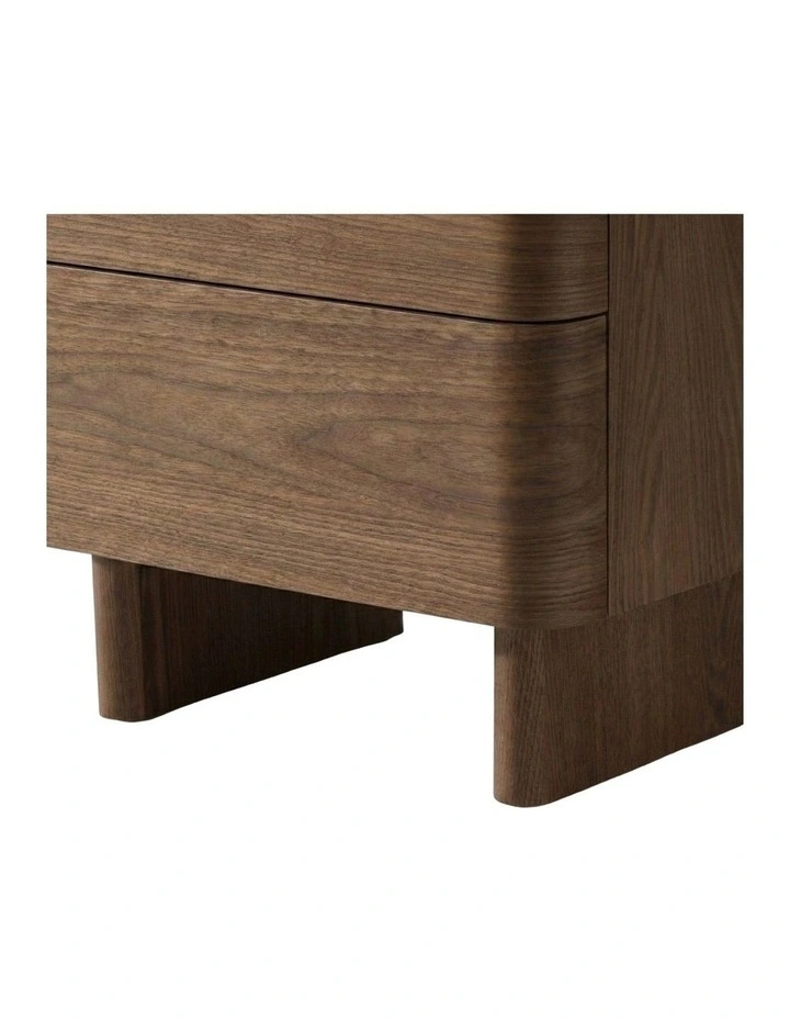 Kiama 2 Drawer Bedside Walnut image 3