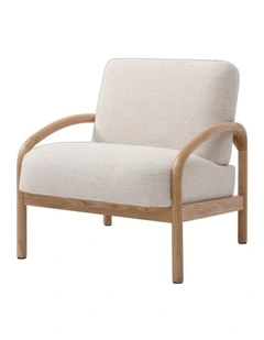 Luna Upholstered Armchair Natural