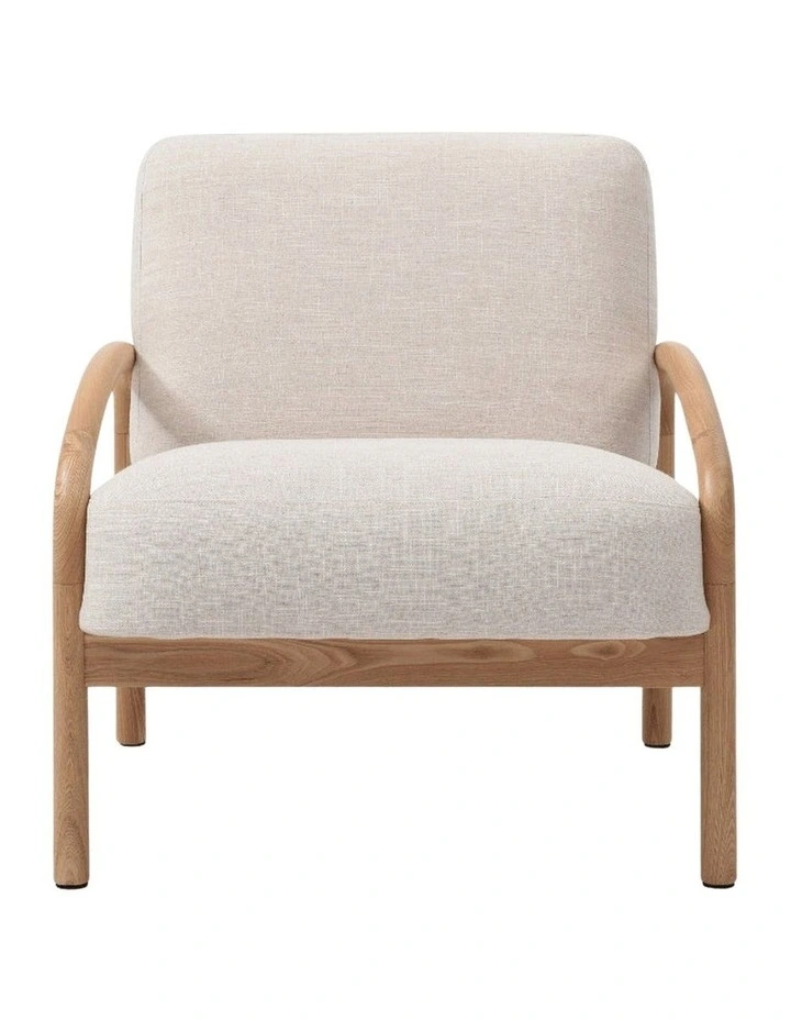 Luna Upholstered Armchair Natural image 3