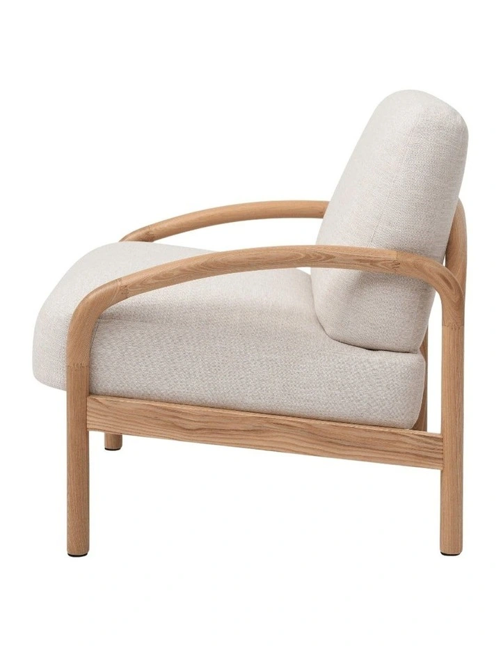Luna Upholstered Armchair Natural image 4