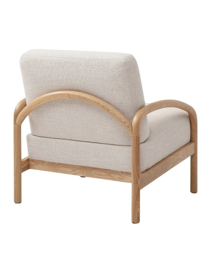 Luna Upholstered Armchair Natural image 5