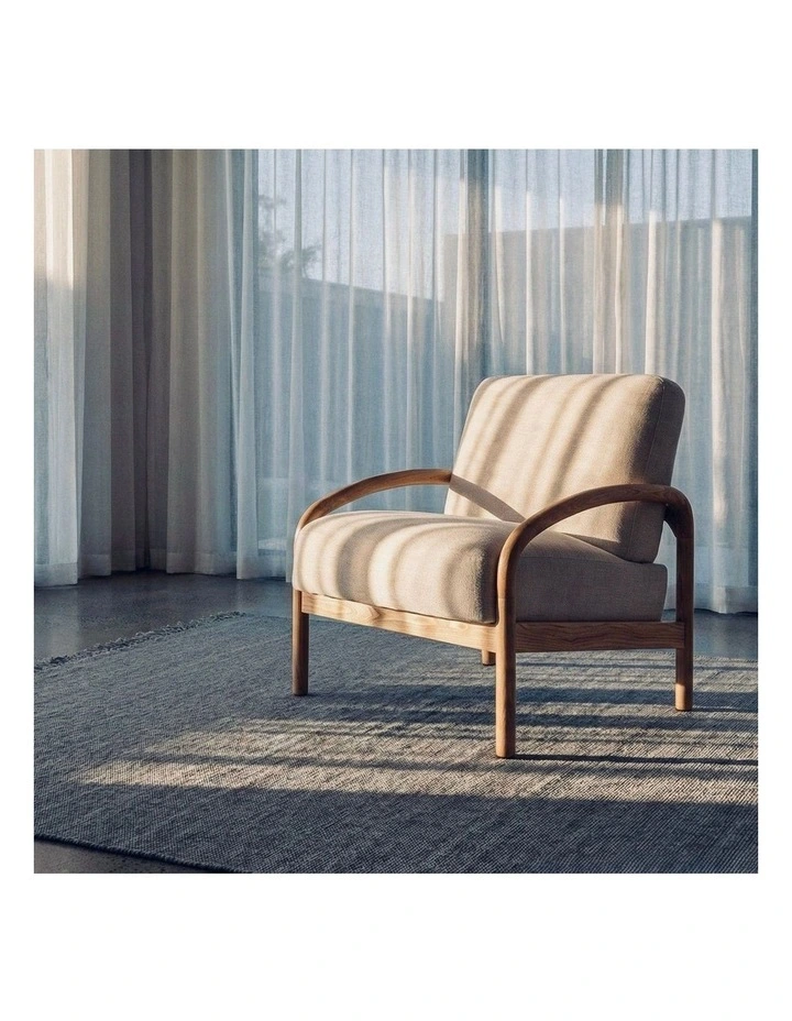 Luna Upholstered Armchair Natural image 7