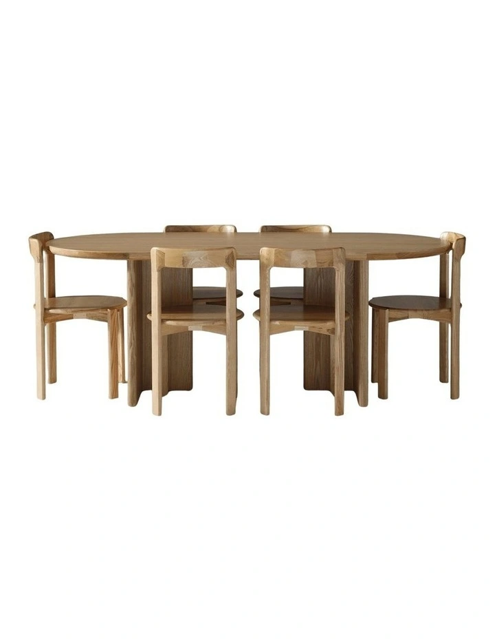 Kiama 2m Dining Table Natural Ash image 4