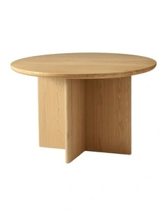 Kiama 1.2m Round Dining Table Natural Ash