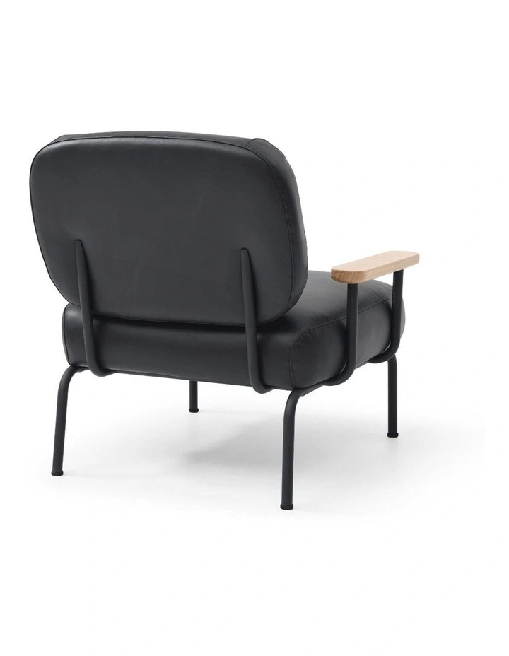 Mattia Armchair Leather Black image 4